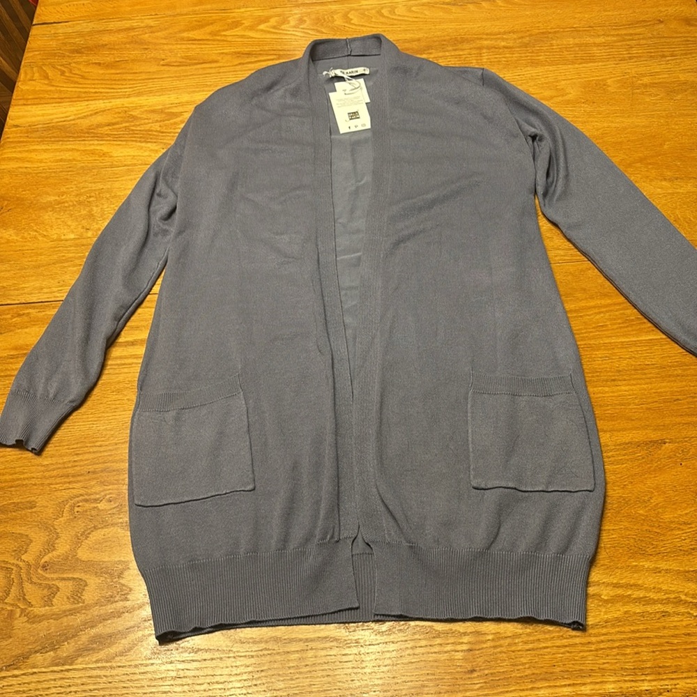 Grace Karin Women’s Gray Sweater Cardigan NWT - Picture 9 of 9